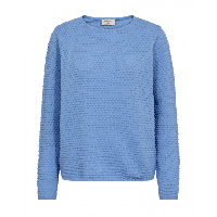 FreeQuent - Blauw | Dames | Trui | Blauw | XXL | regular | Kamst mode