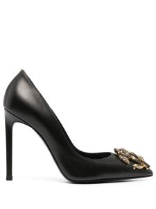 Roberto Cavalli escarpins Mirror Snake - Noir