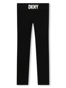 Dkny Kids legging à taille logo - Noir