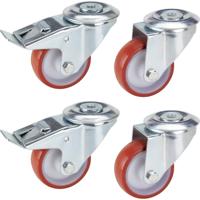 dörner + helmer Zwenkwiel Wieldiameter: 80 mm Draagvermogen (max.): 300 kg 4 stuk(s)