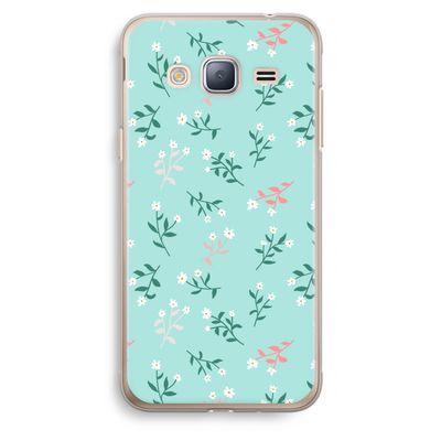 Small white flowers: Samsung Galaxy J3 (2016) Transparant Hoesje
