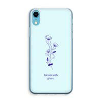 Bloom with grace: iPhone XR Transparant Hoesje