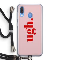 Ugh: Samsung Galaxy A40 Transparant Hoesje met koord