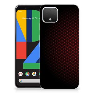 Google Pixel 4 TPU bumper Geruit Rood