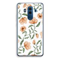 Peachy flowers: Huawei Mate 10 Pro Transparant Hoesje