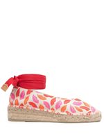 Castañer espadrilles à lacets - Rouge