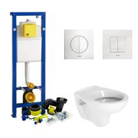 Wisa XS Toiletset set02 B&W Compact 47.5 cm met Argos of Delos drukplaat
