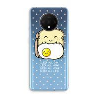 Sleep All Day: OnePlus 7T Transparant Hoesje Sleep All Day: OnePlus 7T Transparant Hoesje