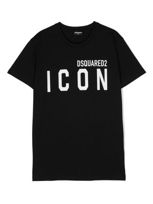 DSQUARED2 KIDS t-shirt à logo imprimé - Noir