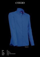 Giovanni Capraro 916-85 Heren Overhemd - Donker Blauw [Rood accent]