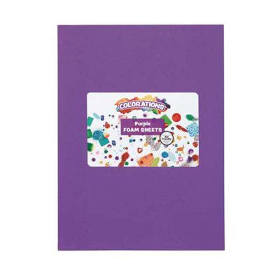 Colorations - foam vellen paars, 10st.