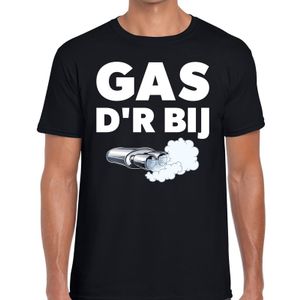 Gas der bij festival t-shirt zwart heren