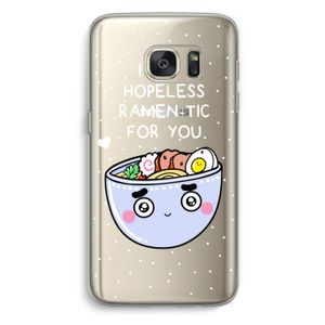 I'm A Hopeless Ramen-Tic For You: Samsung Galaxy S7 Transparant Hoesje