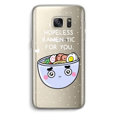 I'm A Hopeless Ramen-Tic For You: Samsung Galaxy S7 Transparant Hoesje