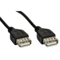 Akyga USB-kabel USB-A bus, USB-A bus 1.80 m Zwart AK-USB-06 - thumbnail