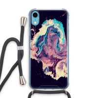 Cosmic Silence: iPhone XR Transparant Hoesje met koord