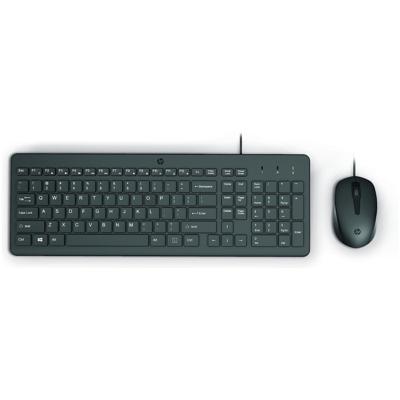 HP 150 Bedraad Toetsenbord en Muis Set Toetsenbord Zwart