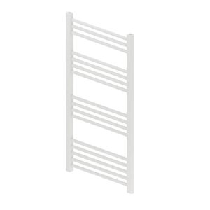 Designradiator BWS Vertico Multirail 100x60 cm Wit Zij-Onderaansluiting