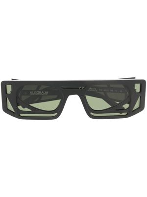 Kuboraum lunettes de soleil à monture carrée oversize - Noir