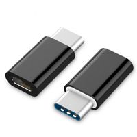 Gembird A-USB2-CMmF-01 USB Type-C Micro USB Zwart kabeladapter/verloopstukje