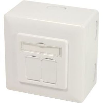 LogiLink NP0124 2 x RJ-45 wandcontactdoos