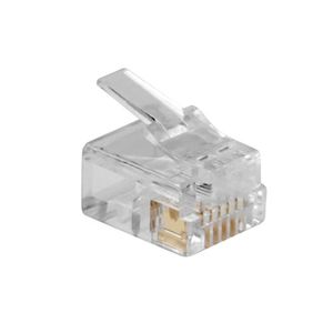 ACT TD106 RJ12 (6P/6C) modulaire connector voor platte kabel - 25 stuks