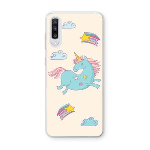 Vliegende eenhoorn: Samsung Galaxy A70 Transparant Hoesje