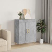 Dressoir 69,5x34x90 cm bewerkt hout betongrijs - thumbnail