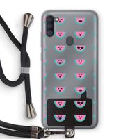 Smiley watermeloenprint: Samsung Galaxy A11 Transparant Hoesje met koord Smiley watermeloenprint: Samsung Galaxy A11 Transparant Hoesje met koord