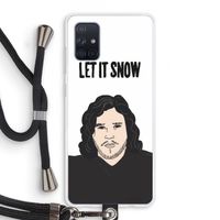 Let It Snow: Samsung Galaxy A71 Transparant Hoesje met koord