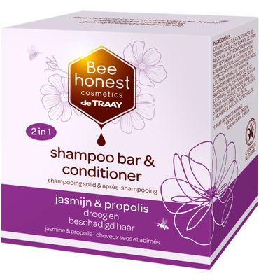 Bee Honest Bee Honest Shampoobar Jasmijn & Propolis (80g)