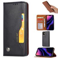 Knead huidtextuur horizontale Flip lederen case voor iPhone 11 met foto frame & houder & kaartsleuven & portemonnee (zwart)