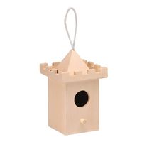 Vogelhuisje kasteeltoren 8 cm   -