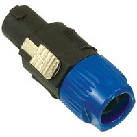 Valueline SPK-2 kabel-connector Zwart, Blauw - thumbnail