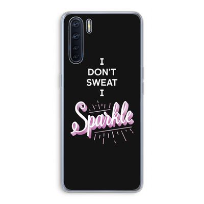 Sparkle quote: Oppo A91 Transparant Hoesje