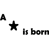 A star is born - Muursticker