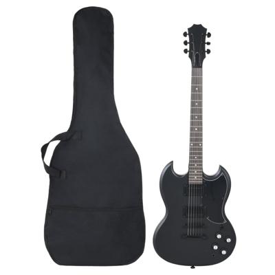 VidaXL Gitaar voor beginners elektrisch met tas 4/4 39" zwart
