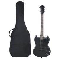 VidaXL Gitaar voor beginners elektrisch met tas 4/4 39" zwart VidaXL Gitaar voor beginners elektrisch met tas 4/4 39" zwart
