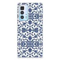 Motorola Edge 20 Pro TPU Case Flower Blue - thumbnail