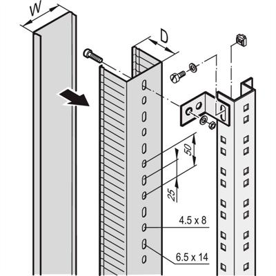 nVent SCHROFF 60103011 Kabel rangeerkanaal 2 stuk(s)