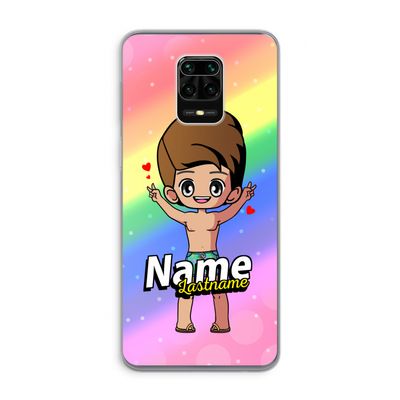 Chibi Maker man: Xiaomi Redmi Note 9 Pro Transparant Hoesje
