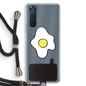 Spiegelei: Sony Xperia 5 II Transparant Hoesje met koord