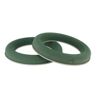 Steekschuim voor kerstkransen - 2x - nat - groen - D30 cm - oase ringen - kerstkrans maken