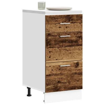 Onderkast Lyon 40x46x81,5 cm bewerkt hout oud houtkleurig