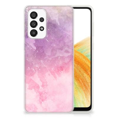 Smartphone hoesje Samsung Galaxy A33 5G Pink Purple Paint