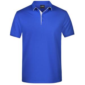 Poloshirt Golf Pro premium voor heren - blauw/wit - herenkleding - Werkkleding