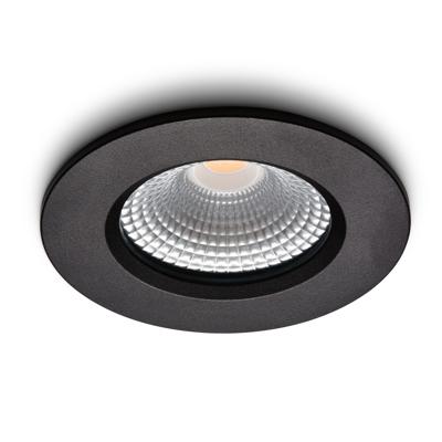 LED-inbouwspot Udis zwart dimbaar IP65