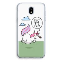 Unicorn: Samsung Galaxy J5 (2017) Transparant Hoesje Unicorn: Samsung Galaxy J5 (2017) Transparant Hoesje