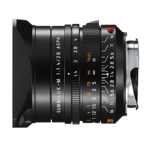 Leica Summilux-M 28mm f/1.4 ASPH M-mount objectief Zwart