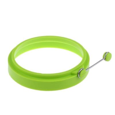 DIY ontbijt ronde siliconen ei ring gebakken ei Mould pannenkoek ring non-stick keuken koken mal (groen)